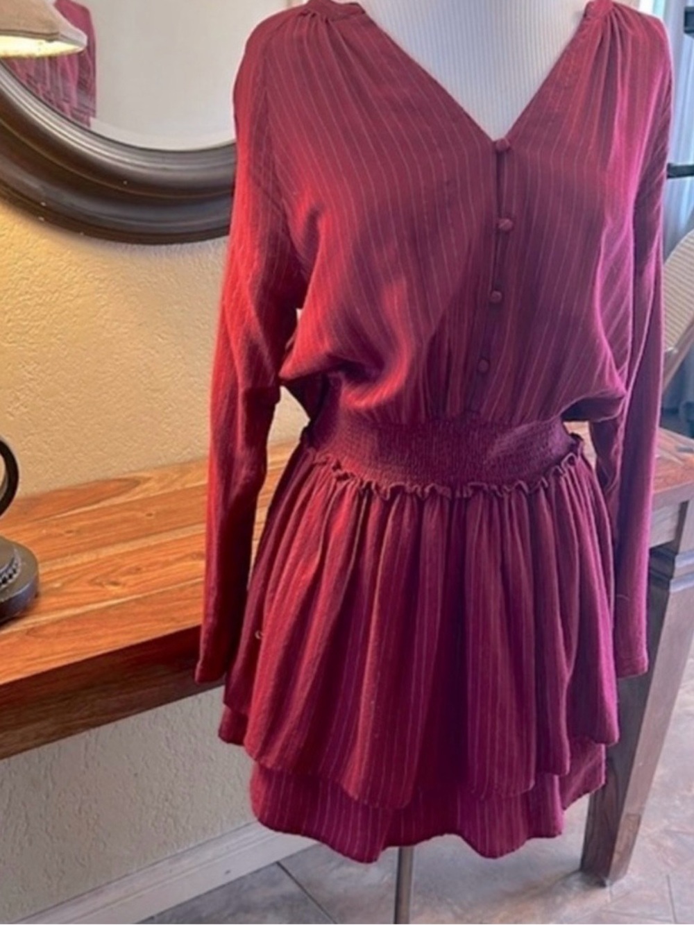 Rails Shimmery Pinstripe Dress